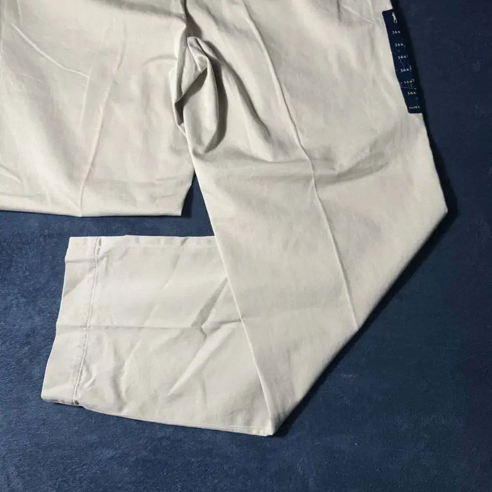Polo Ralph Lauren Men's Andrew Pant Classic Fit Pleated Chino Pants Size 36x32